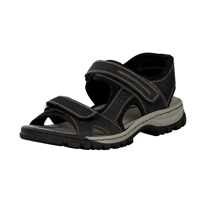 Panske Sandále Rieker 25084-00, Čierne